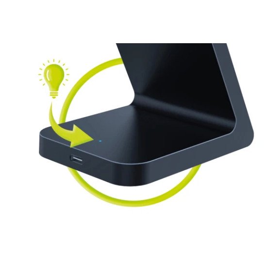 Mobile Origin MO-MWCH-PW15 chargeur d'appareils mobiles Smartphone Noir USB Recharge sans fil Charge rapide Intérieure