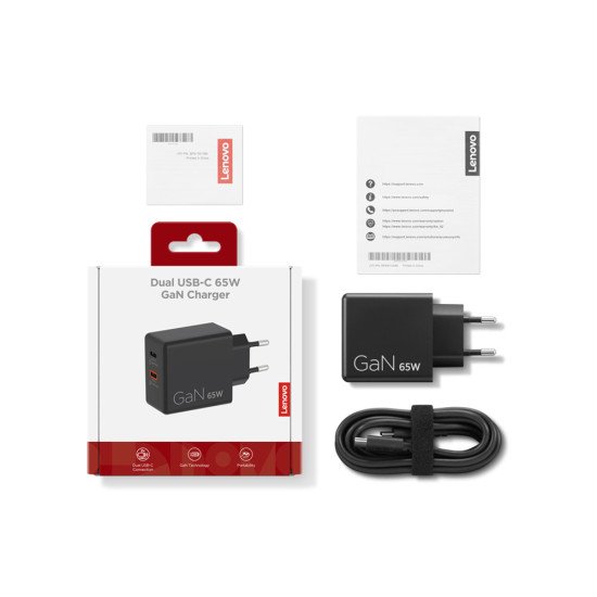 Lenovo G0A6065BEU chargeur d'appareils mobiles Universel Noir Secteur Intérieure