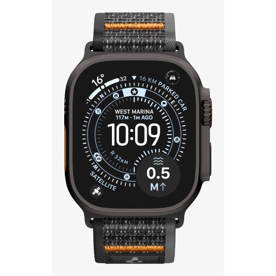 Spigen Athlex Air 2 Bande Noir, Orange Tissu