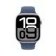 Apple Watch Series 10 OLED 46 mm Numérique 416 x 496 pixels Écran tactile Argent Wifi GPS (satellite)