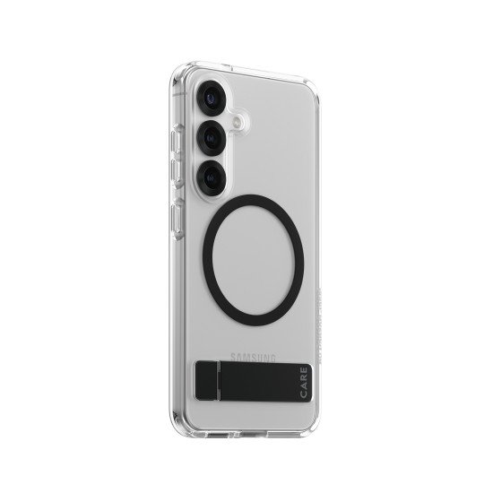 PanzerGlass CARE by ® Feature Case Transparent w. Black Kickstand & Qi Compatible Samsung Galaxy S25 coque de protection pour téléphones portables Housse PanzerGlass CARE by ® Feature Case Transparent w. Black Kickstand & Qi Compatible Samsung Galaxy S25 coque de protection pour téléphones portables Housse