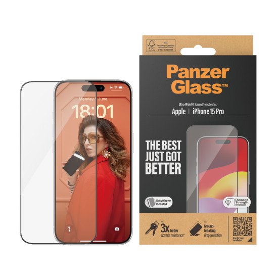 PanzerGlass Ultra Wide Fit Protection d'écran transparent Apple 1 pièce(s)