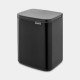 Brabantia Bo Waste Bin 7 L Rectangulaire Acier Noir Brabantia Bo Waste Bin 7 L Rectangulaire Acier Noir