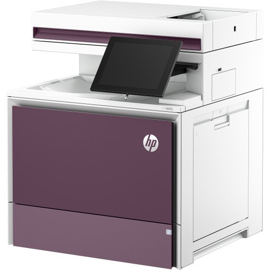 HP Imprimante multifonction Color LaserJet Enterprise 5800dn, Impression, copie, numérisation, télécopie (en option), Chargeur automatique de documents; Bacs haute capacité en option; Écran tactile; Cartouche TerraJet