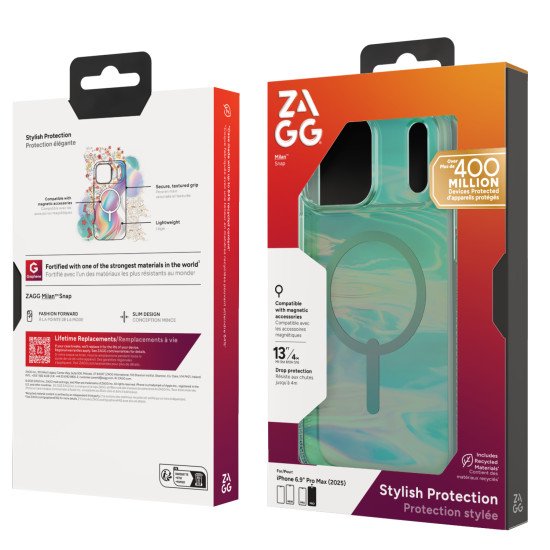 ZAGG Milan Snap coque de protection pour téléphones portables 17,5 cm (6.9") Housse Vert ZAGG Milan Snap coque de protection pour téléphones portables 17,5 cm (6.9") Housse Vert
