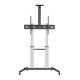 Manhattan Support sur roulettes pour TV/moniteurs, écrans 37" à 100", Compatibilité VESA : de 200x200 à 1000x600 mm (vérifiez les dimensions des quatre trous de fixation à l'arrière), charge max. 80 kg, hauteur réglable 1200–1600 mm