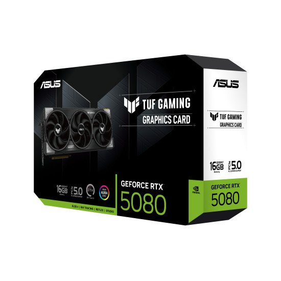 ASUS TUF Gaming TUF-RTX5080-16G-GAMING NVIDIA GeForce RTX 5080 16 Go GDDR7 ASUS TUF Gaming TUF-RTX5080-16G-GAMING NVIDIA GeForce RTX 5080 16 Go GDDR7