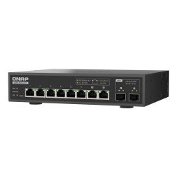 QNAP QSW-L3208-2C6T commutateur réseau Géré L2 10G Ethernet (100/1000/10000) Bureau Noir