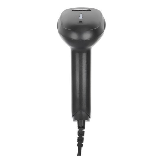 Manhattan Scanner de codes-barres CCD filaire, USB, largeur de lecture 60 mm, câble 152 cm, luminosité ambiante max. 5 000 lux, noir, garantie 3 ans