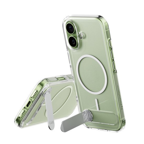 PanzerGlass CARE by ® Feature Case Transparent w. Kickstand & MagSafe iPhone 17 coque de protection pour téléphones portables Housse PanzerGlass CARE by ® Feature Case Transparent w. Kickstand & MagSafe iPhone 17 coque de protection pour téléphones portables Housse