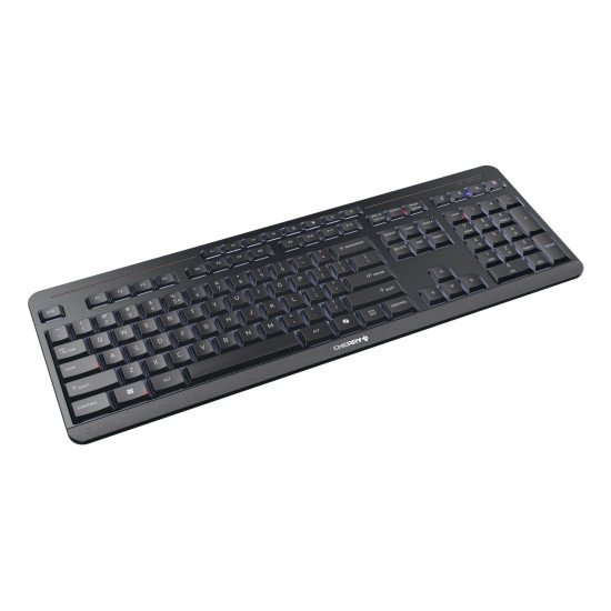 CHERRY Stream desktop ultimate clavier Souris incluse maison/bureau USB + RF Wireless + Bluetooth QWERTY Anglais Noir