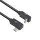 ACT Câble USB 3.0 10 Gbit/s 60 W USB Type-C (coudé vers la gauche/droite) vers USB Type-C (coudé vers le haut/bas), 1 mètre
