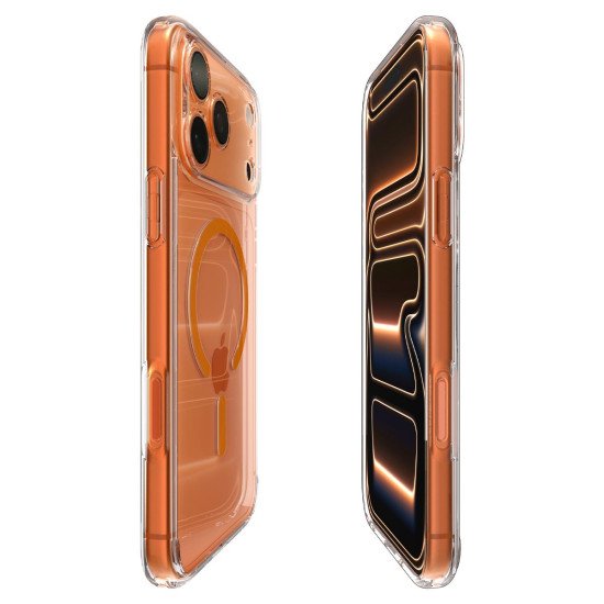 Spigen Ultra Hybrid (MagFit) coque de protection pour téléphones portables 17,5 cm (6.9") Housse Orange, Transparent