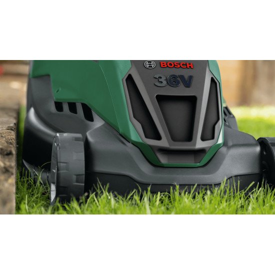 Bosch AdvancedRotak Marcher derrière un tracteur tondeuse Batterie Vert