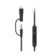 Belkin ENA011HQBK écouteur/casque Avec fil Arceau Jouer Noir