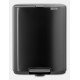 Brabantia Bo Pedal Bin 12 L Rectangulaire Acier Noir