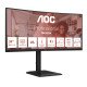 AOC E4 CU34E4CV écran PC 86,4 cm (34") 3440 x 1440 pixels UltraWide Quad HD LCD Noir