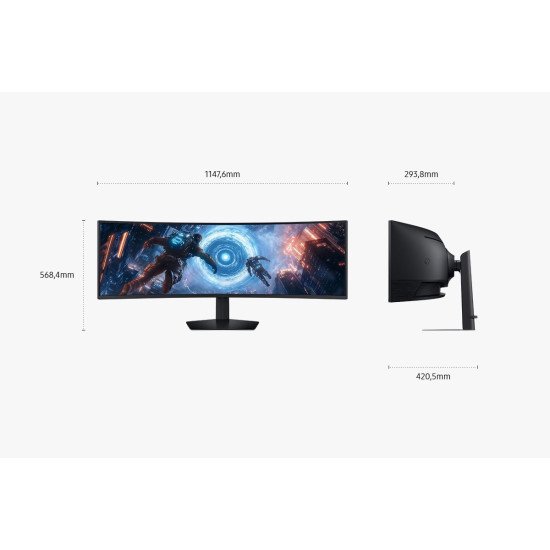 Samsung S49FG912EU écran PC 124,5 cm (49") 5120 x 1440 pixels Dual QHD LCD Noir Samsung S49FG912EU écran PC 124,5 cm (49") 5120 x 1440 pixels Dual QHD LCD Noir