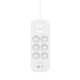 Belkin Connect Blanc 6 sortie(s) CA 2 m