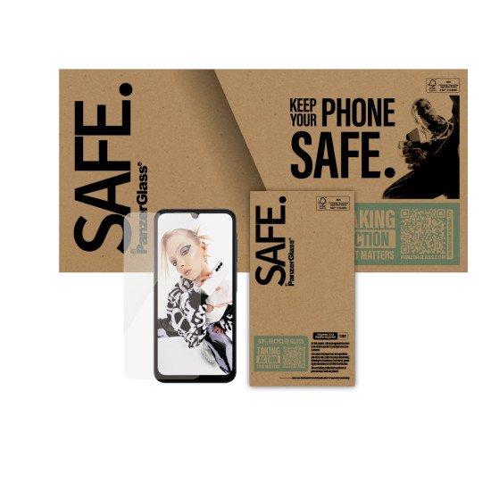 PanzerGlass SAFE. by ® Screen Protector Samsung Galaxy A26 5G | Ultra-Wide Fit Protection d'écran transparent 1 pièce(s)