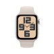 Apple Watch SE OLED 44 mm Numérique 368 x 448 pixels Écran tactile Beige Wifi GPS (satellite)