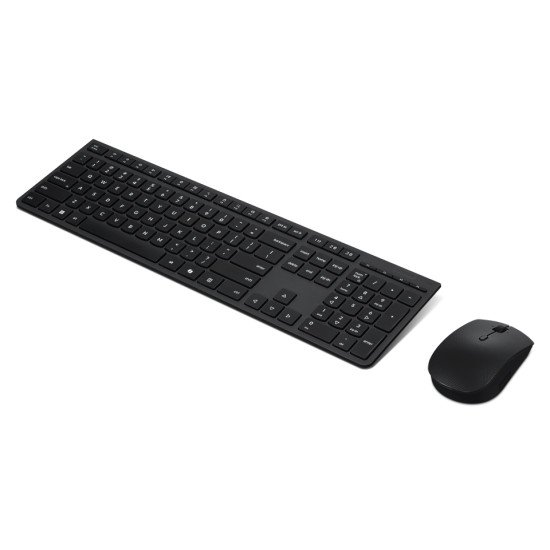 Lenovo 4X31R64351 clavier Souris incluse Bureau RF sans fil + Bluetooth Anglais américain Noir