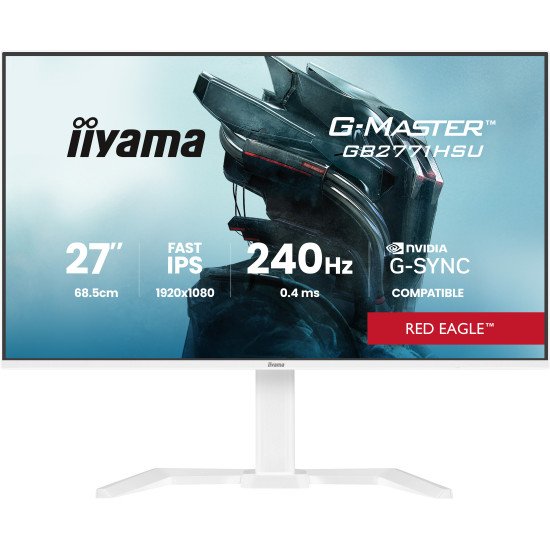 iiyama G-MASTER GB2771HSU-W1 écran PC 68,6 cm (27") 1920 x 1080 pixels Blanc