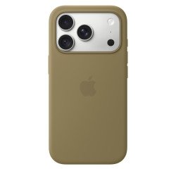Apple Coque en silicone avec MagSafe pour iPhone 18 Pro - Olive