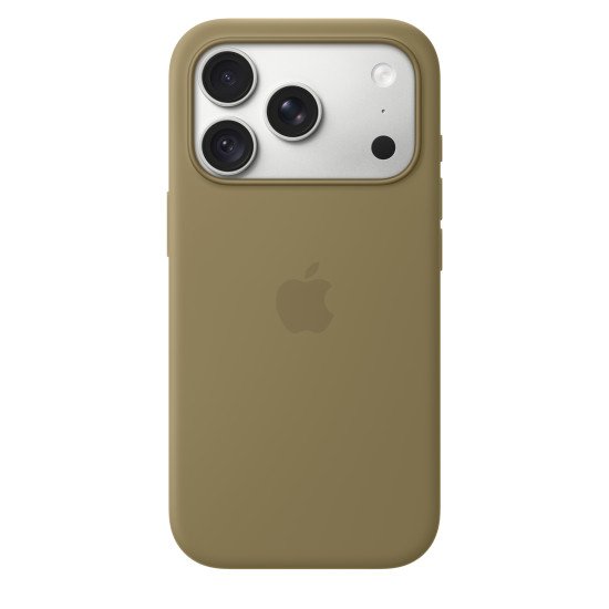 Apple Coque en silicone avec MagSafe pour iPhone 18 Pro - Olive