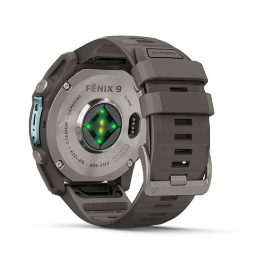 Garmin fēnix 9 3,56 cm (1.4") AMOLED 51 mm Numérique 454 x 454 pixels Écran tactile Titane Wifi GPS (satellite)