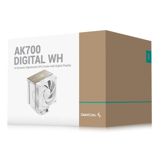 DeepCool AK700 Digital WH Processeur Refroidisseur d'air 12 cm Blanc 1 pièce(s)