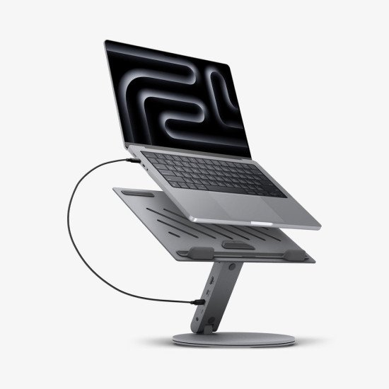 Spigen LD204H Support pour ordinateur portable et tablette Gris 39,6 cm (15.6") Spigen LD204H Support pour ordinateur portable et tablette Gris 39,6 cm (15.6")