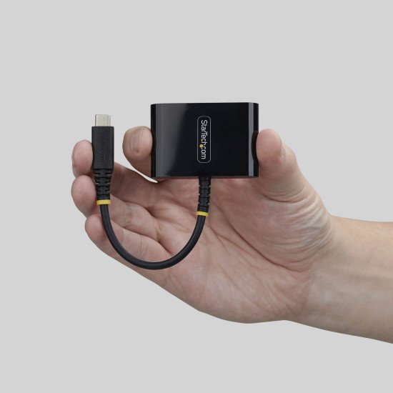 StarTech.com Adaptateur Multiport USB-C vers HDMI avec Charge PD 140W, HDMI 4K 60Hz, Hub USB 5 Gbps, Mini Dock pour MacBook / Dell / Thinkpad / HP / iPad / Tablettes