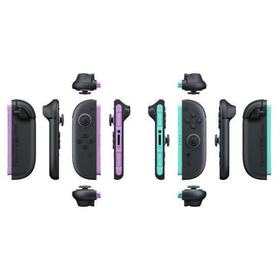 Nintendo Joy-Con 2 Noir, Vert clair, Violet Bluetooth Manette de jeu Analogique/Numérique Nintendo Switch 2