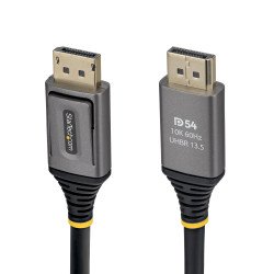 StarTech.com Câble DisplayPort 2.1 de 2m, Câble DisplayPort DP54 Certifié VESA, 8K 60Hz Non Compressé, 10K 60Hz/8K 144Hz/4K avec DSC 1.2a, Câble d'Écran DP 2.1