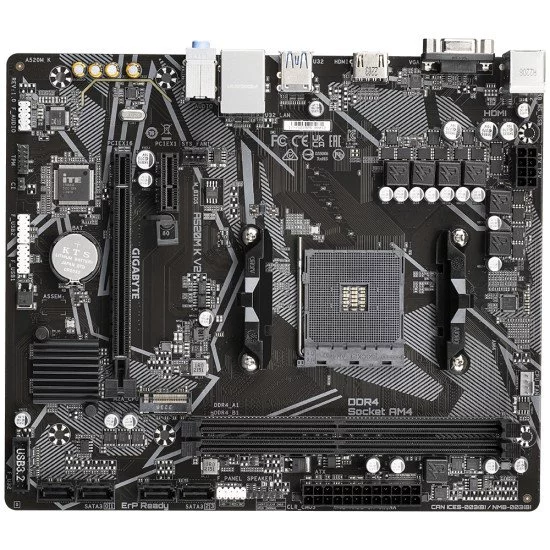 Gigabyte A520M K V2 carte mère AMD A520 Emplacement AM4 micro ATX Gigabyte A520M K V2 carte mère AMD A520 Emplacement AM4 micro ATX
