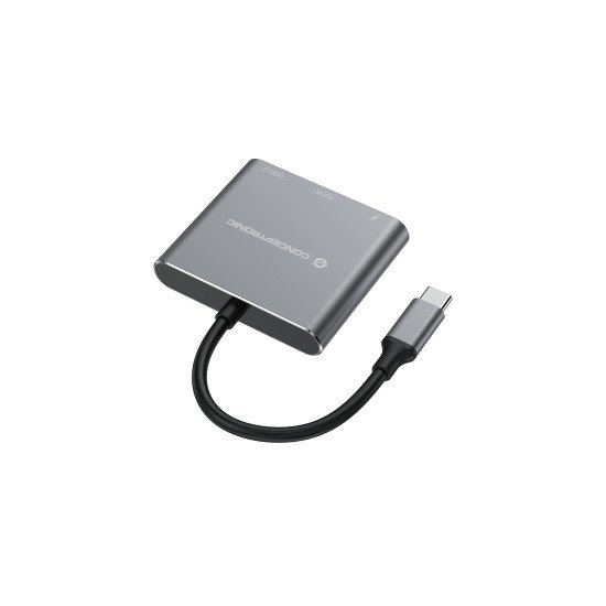 Conceptronic DONN18G station d'accueil Avec fil USB 3.2 Gen 1 (3.1 Gen 1) Type-C Gris Conceptronic DONN18G station d'accueil Avec fil USB 3.2 Gen 1 (3.1 Gen 1) Type-C Gris