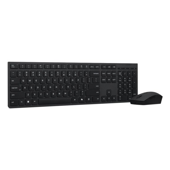 Lenovo 4X31R64346 clavier Souris incluse maison/bureau RF sans fil + Bluetooth QWERTY Français, Allemand, Suisse Gris