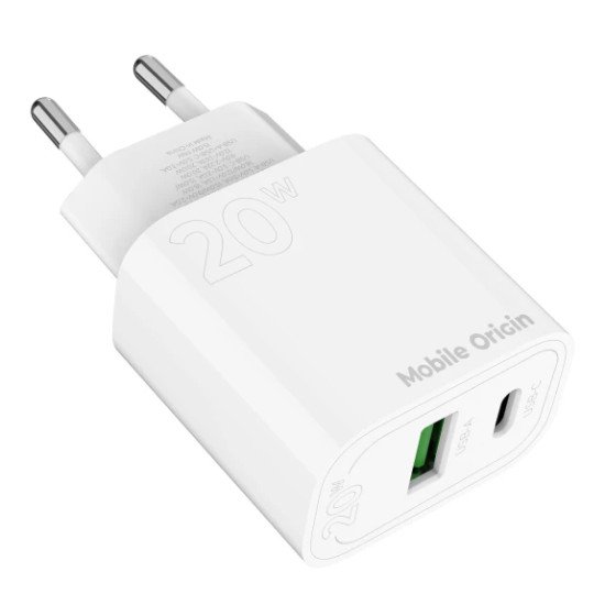 Mobile Origin MO12 Universel Blanc Secteur Charge rapide Intérieure
