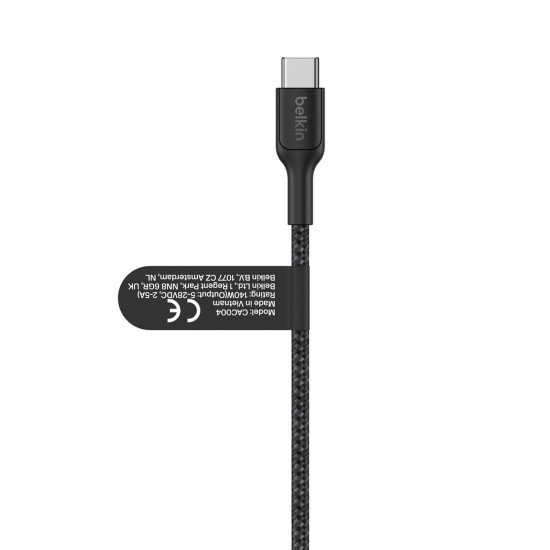 Belkin CAC004HQ1.5MBK câble USB USB 2.0 1,5 m USB C 2 x USB C Noir