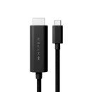 HYPER HD6007BKGL câble HDMI 2,5 m USB-C HDMI Type A (Standard) Noir HYPER HD6007BKGL câble HDMI 2,5 m USB-C HDMI Type A (Standard) Noir