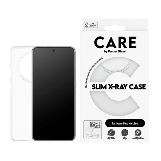 PanzerGlass CARE™ by ® X-Ray Case OPPO Find X9 Ultra coque de protection pour téléphones portables Housse Transparent