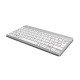 R-Go Tools Clavier ergonomique R-Go Compact Break, clavier compact avec logiciel de pause, AZERTY (BE), Bluetooth, blanc