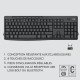 Logitech MK370 Combo for Business Graphite NLB clavier