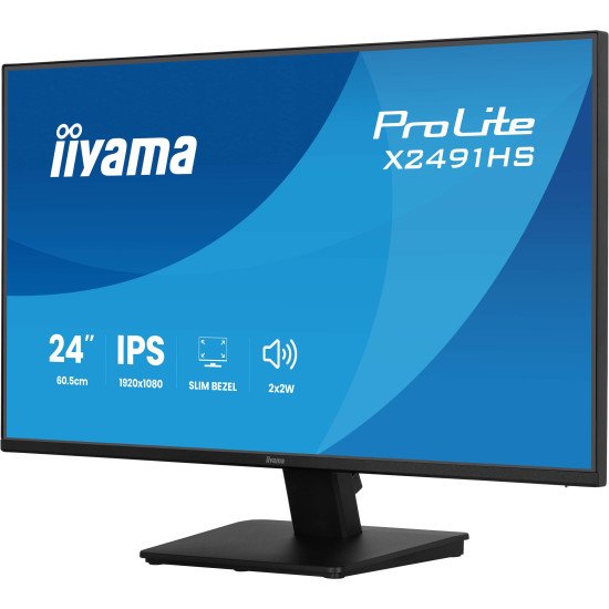 iiyama ProLite X2491HS-B1 écran PC 60,5 cm (23.8") 1920 x 1080 pixels Full HD LCD Noir
