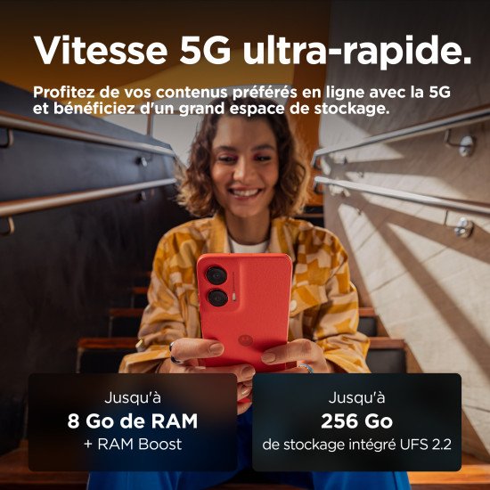 Motorola moto g35 5G 17,1 cm (6.72") Double SIM Android 14 USB Type-C 4 Go 128 Go 5000 mAh Rouge