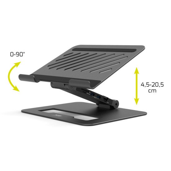 Port Designs 501935 Support de livres Supports de Laptop Noir