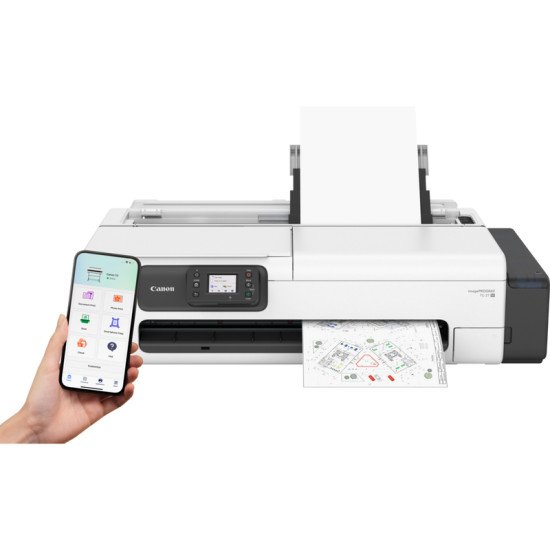 Canon imagePROGRAF TC-21M imprimante grand format Wifi Jet d'encre Couleur 2400 x 1200 DPI A1 (594 x 841 mm) Ethernet/LAN Canon imagePROGRAF TC-21M imprimante grand format Wifi Jet d'encre Couleur 2400 x 1200 DPI A1 (594 x 841 mm) Ethernet/LAN