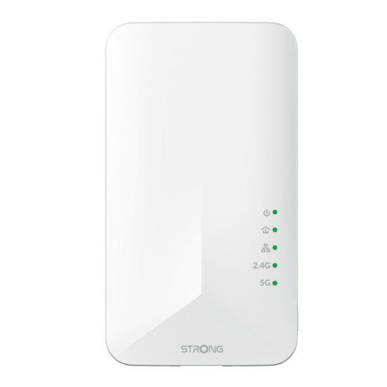 Strong POWERL1000DUOWIFIEUV2 Adaptateur réseau CPL 1000 Mbit/s Ethernet/LAN Wifi Blanc 2 pièce(s)