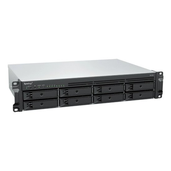 Synology RackStation RS1226+ serveur de stockage NAS Rack (2 U) AMD Ryzen V1500B 4 Go DDR4 0 To Synology DSM Noir